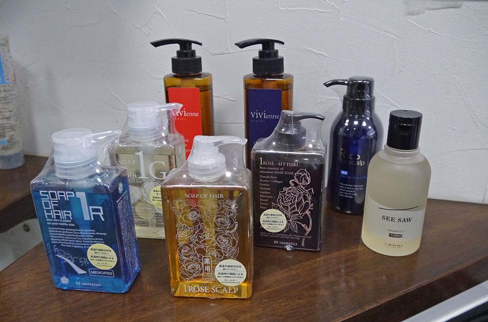 「Hair Square SAMMRAii」種類豊富なシャンプー