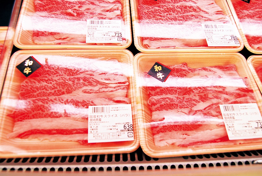 「アルビス 田上店」国産の和牛肉