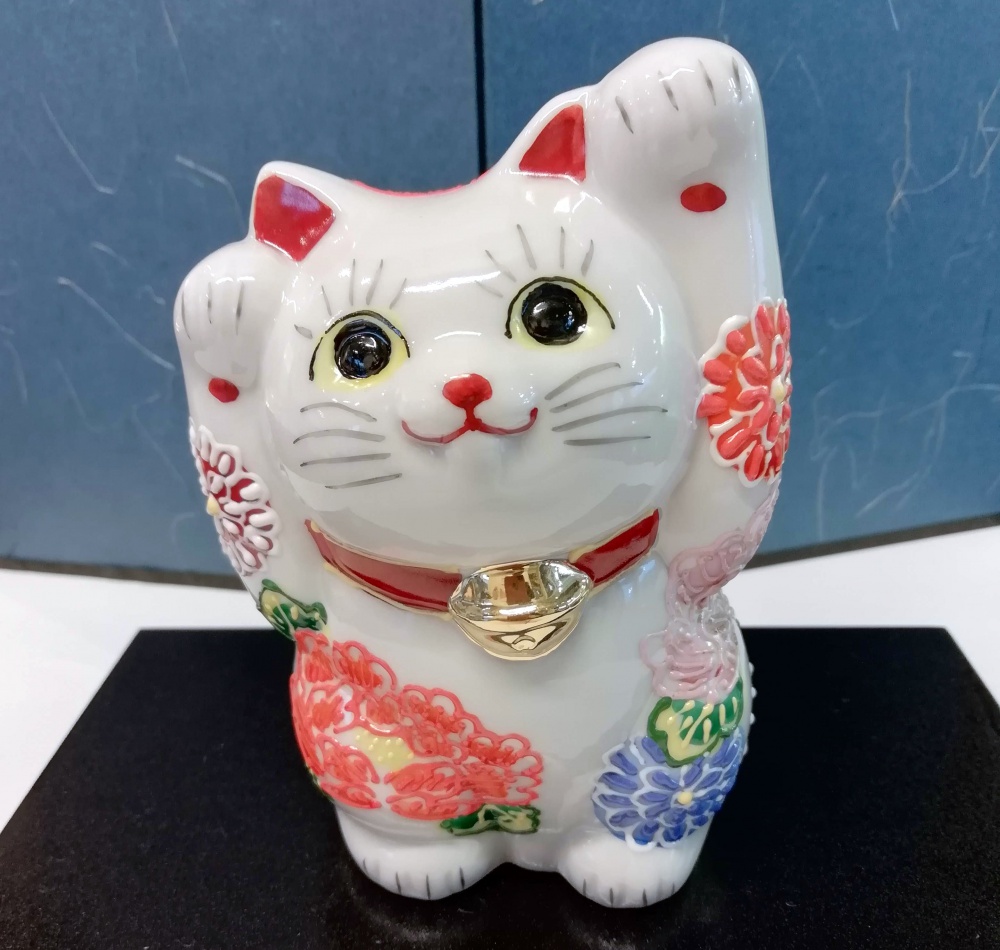 「九谷巴」招き猫