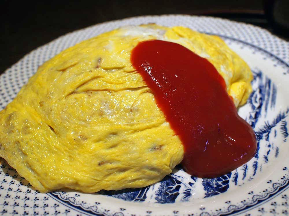 「ヒッコリー」絶品のオムライス
