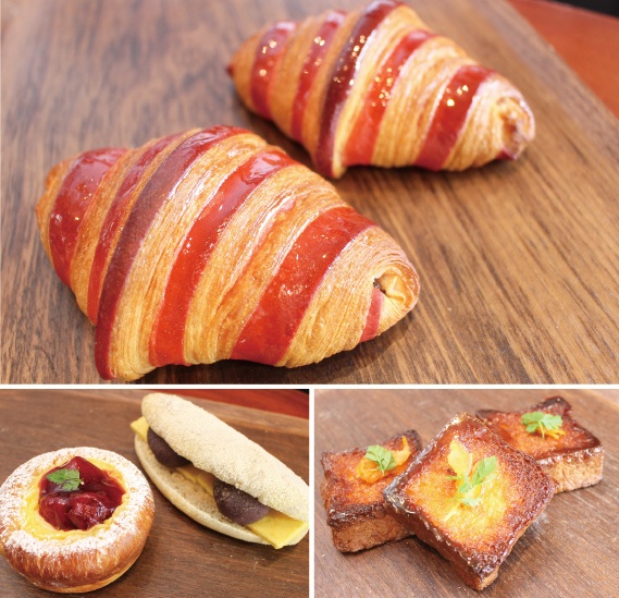 杜の里商店会の人気のパン屋さん「Boulangerie Parikana」クロワッサンフランボワーズ、フリュイ、パニーニ、フレンチトースト
