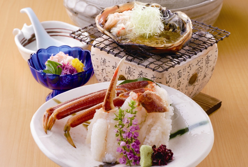「口福」のカニ料理